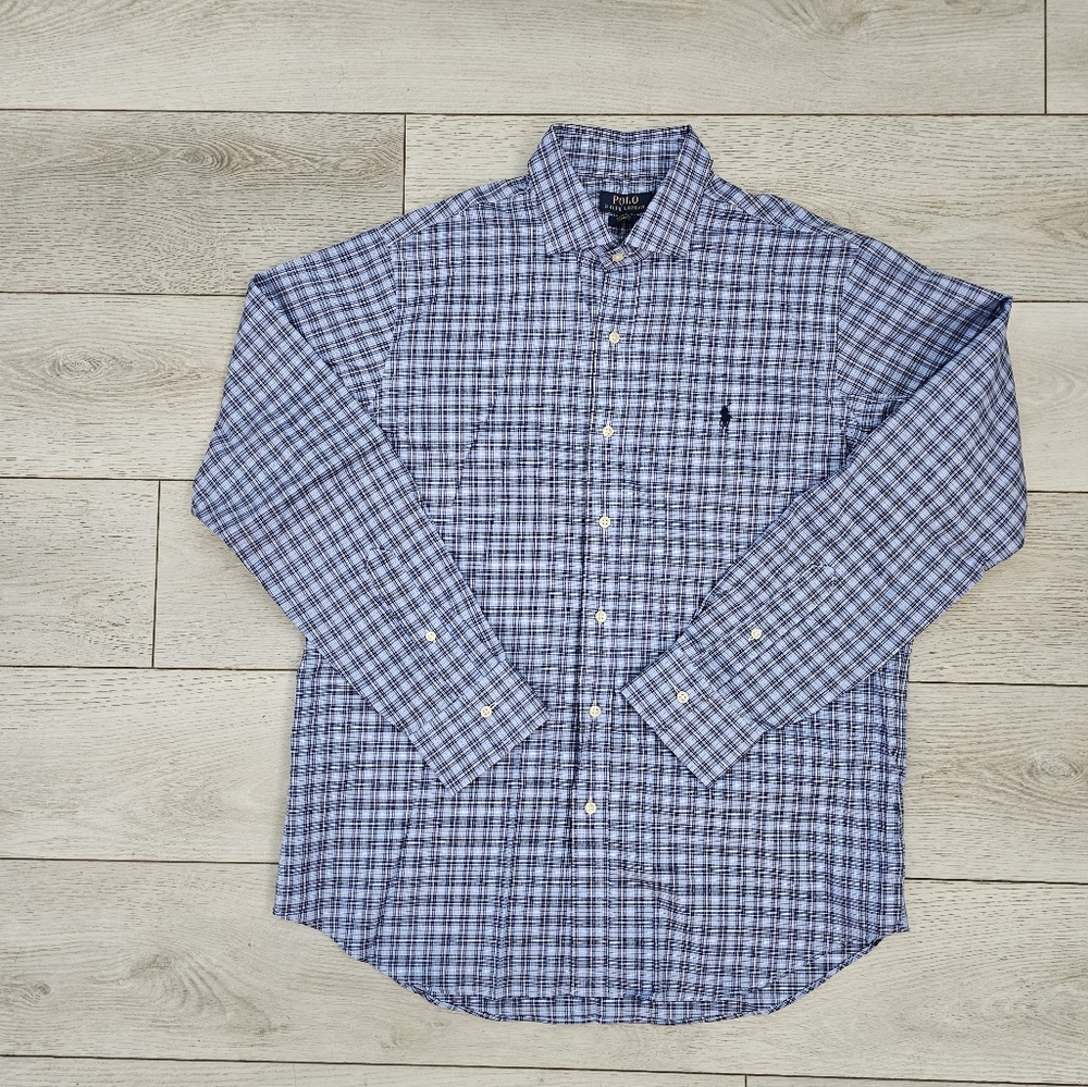 NWOT POLO RALPH LAUREN Plaid Button Down Mens Large